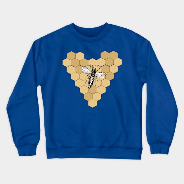 Bee Queen Crewneck Sweatshirt by killmonkies